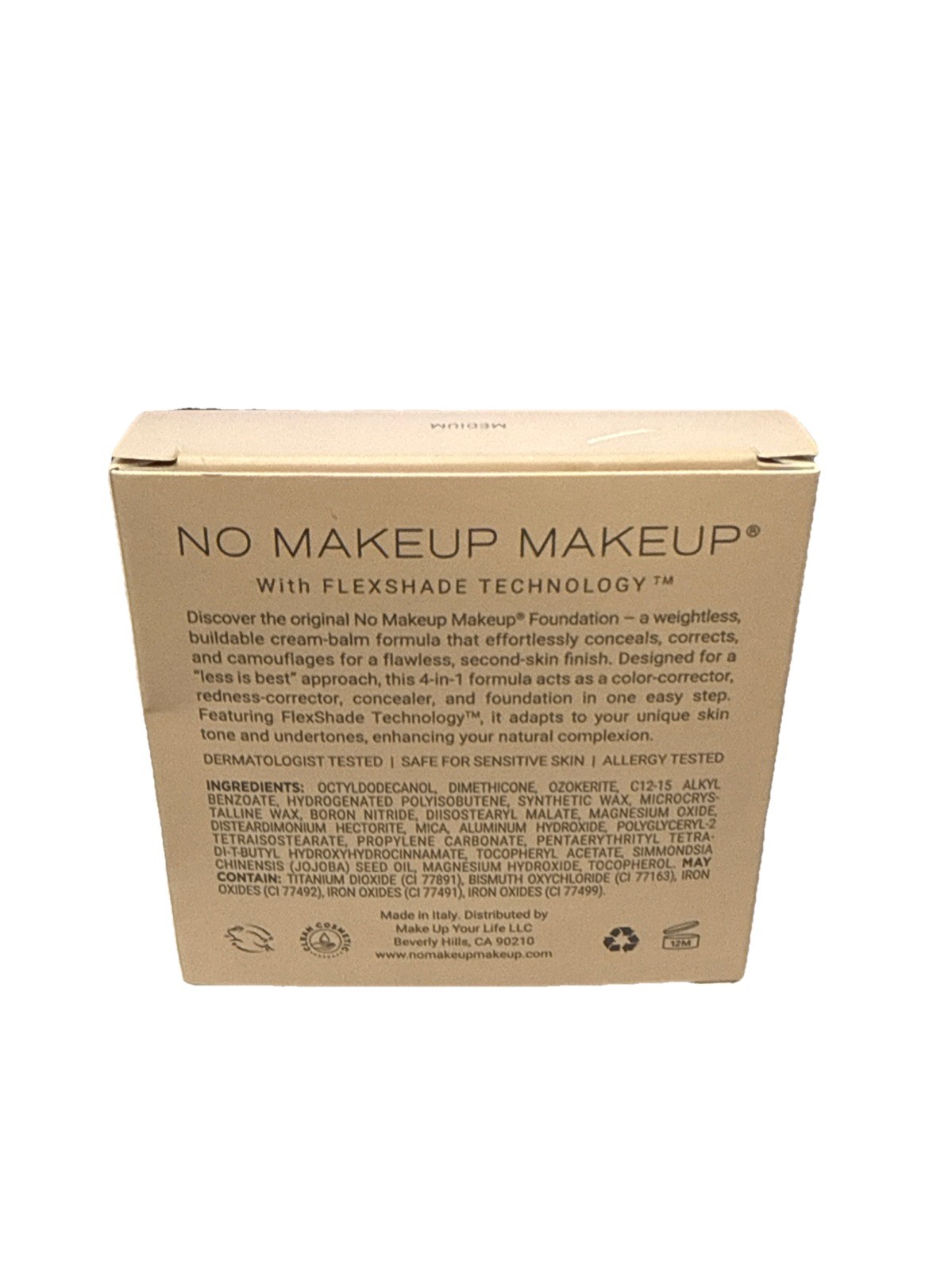 The Original NO MAKEUP MAKEUP Foundation Medium New
