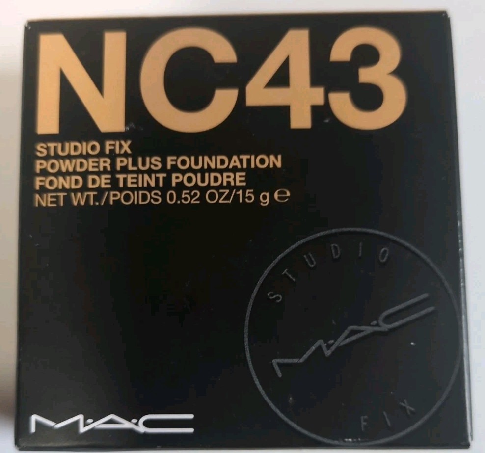 MAC Studio Fix Powder Plus Foundation Shade NC43 Full Size Original New In Box