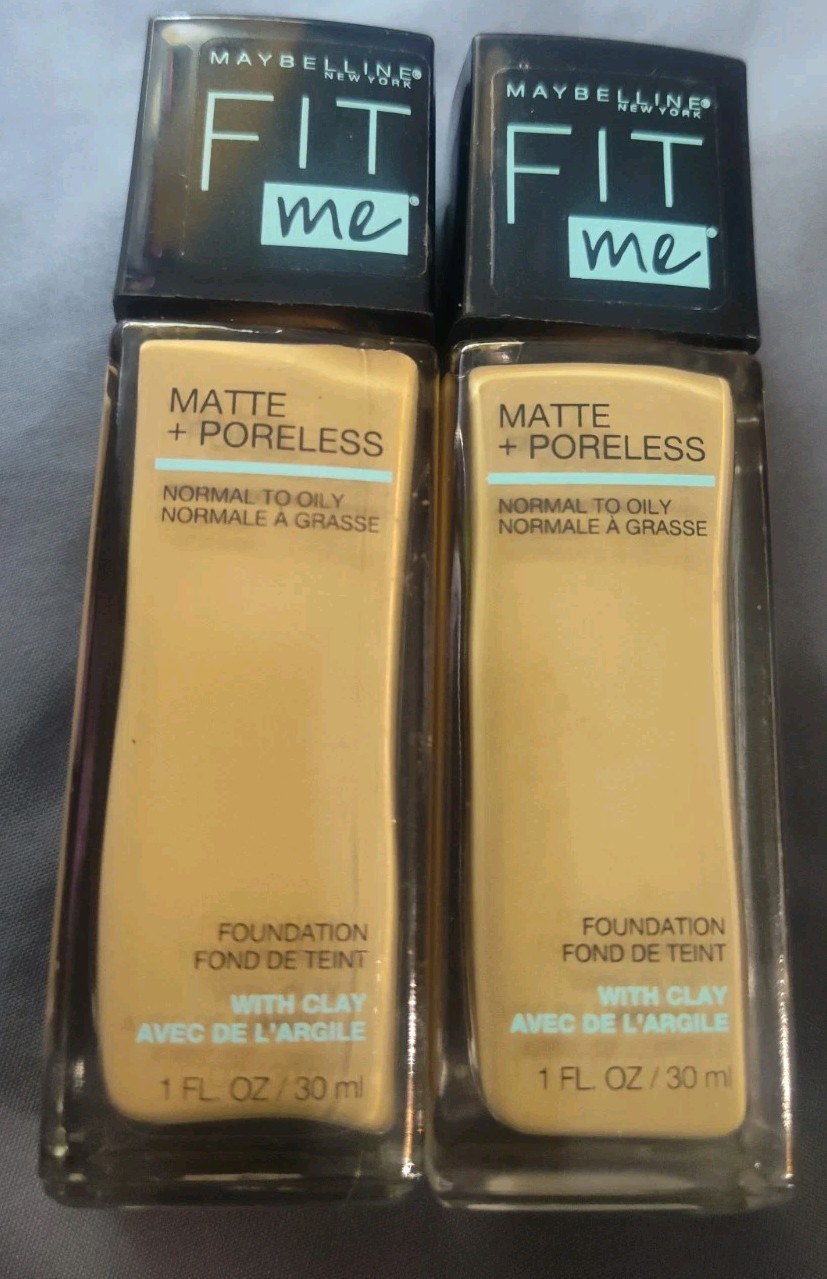 Lot of 2 Maybelline New York Fit Me! Poreless Matte Foundation 228 Soft Tan