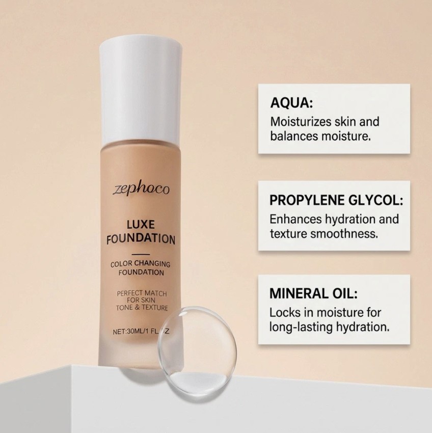 LUXE Intelligent Color Correcting Foundation, 30ml/1 fl oz – Fits All Skin Tone
