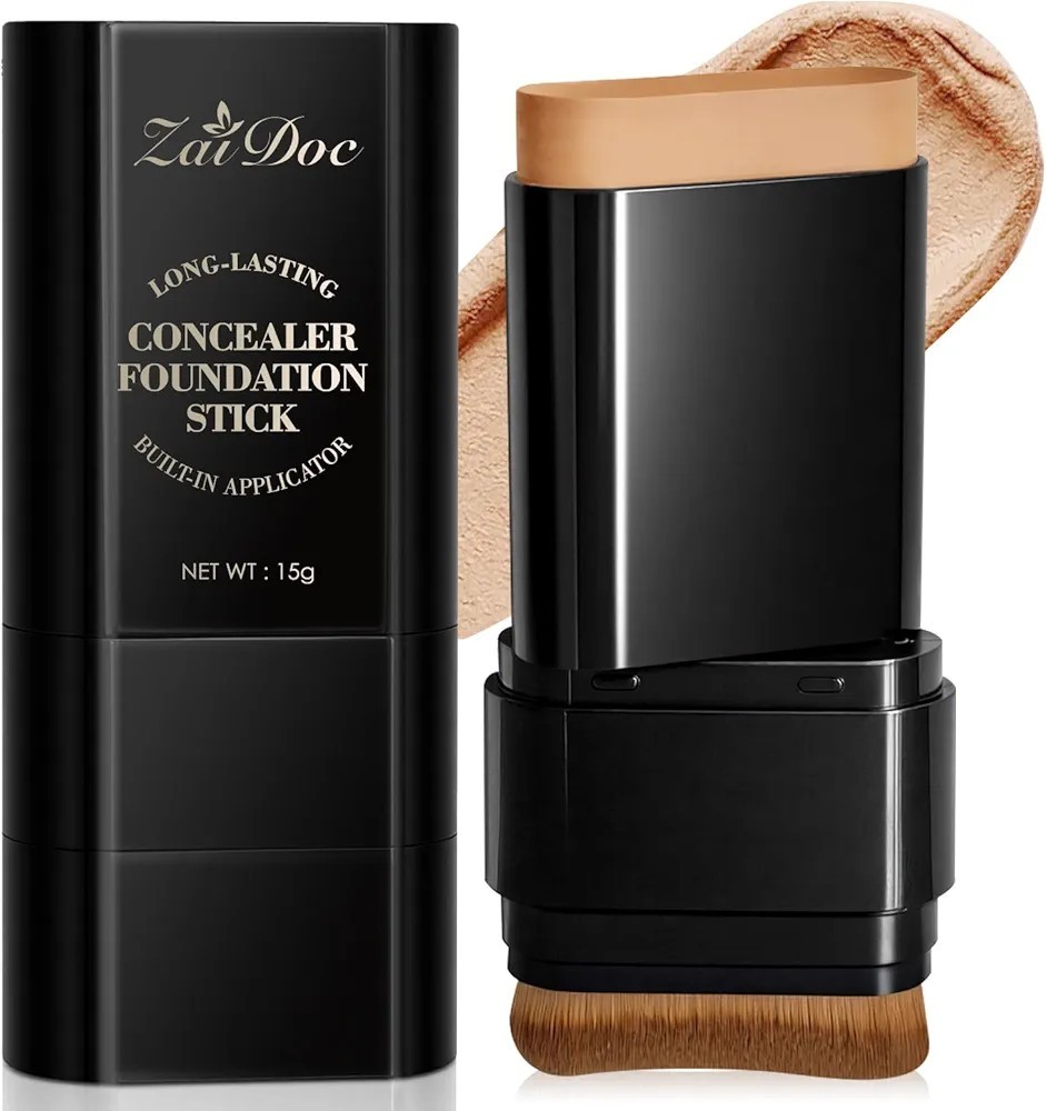 Foundation Stick Concealer Full Coverage Makeup w/ Built In Brush Shade 05