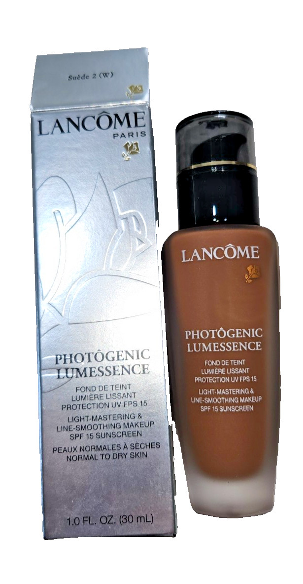 LANCOME COLOR IDEAL Photogenic Lumessence MAKEUP SPF 15 Suede 2 1 OZ NOS NIB Box