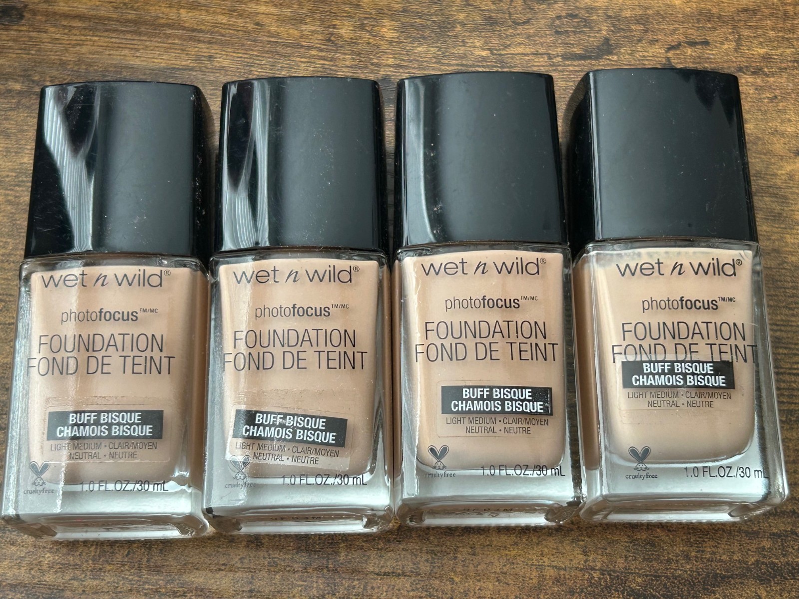 Wet N Wild Photo Focus Foundation Matte Buff Bisque 366C 1 Fl Oz – 4 Pack