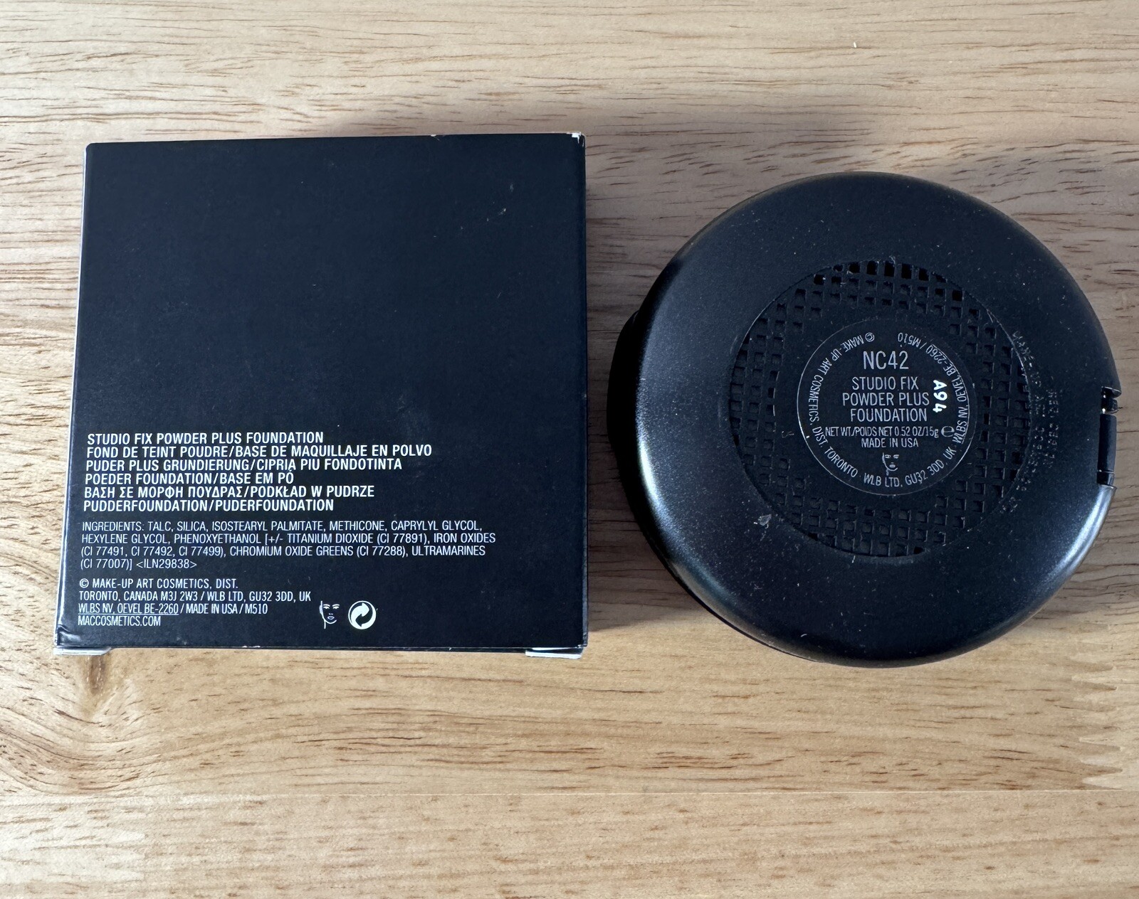 MAC Studio Fix Powder Plus Foundation NC42 ~ Original Formula HTF Authentic NIB