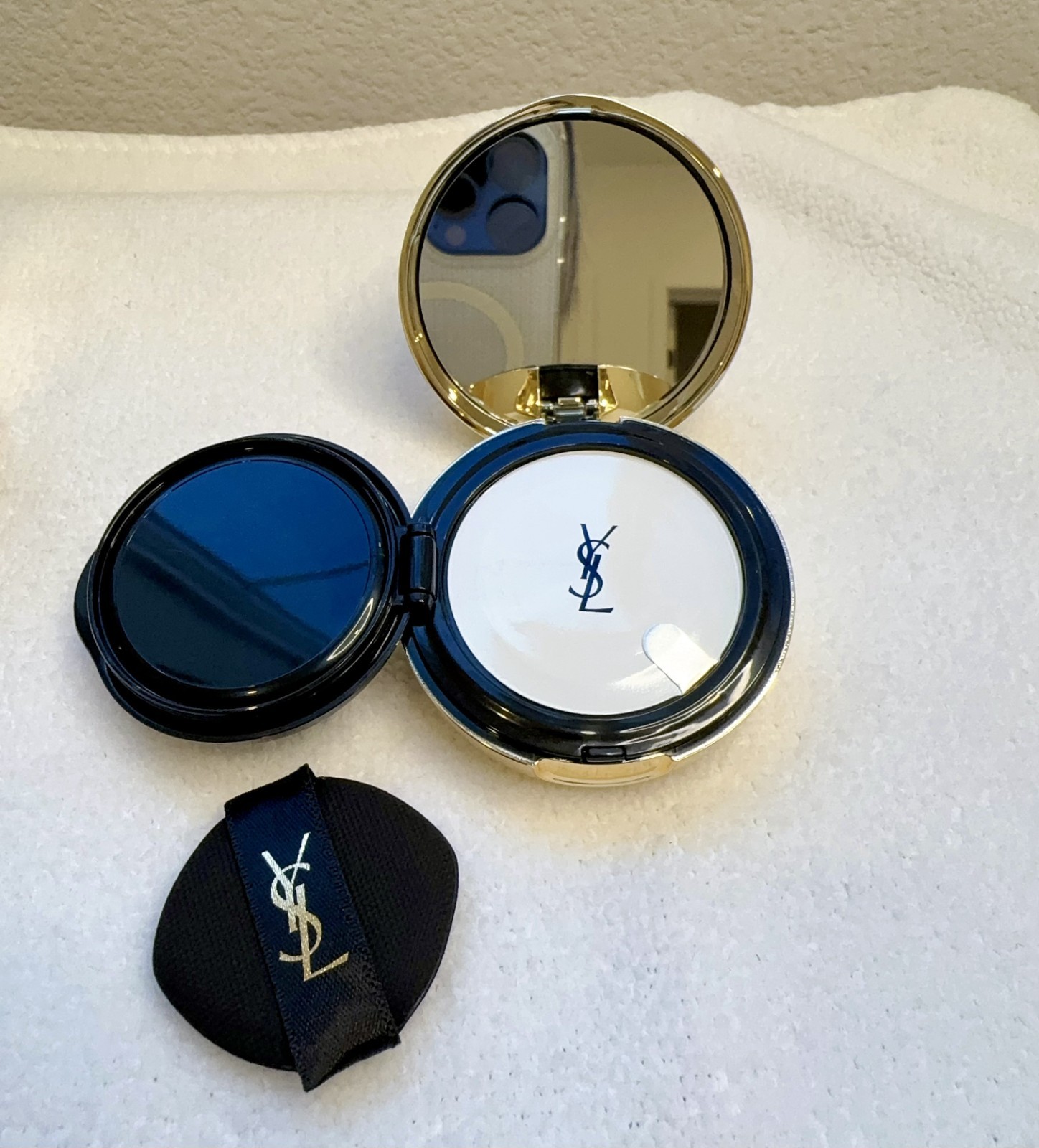 YSL Touche Eclat Glow-Pack Pink Cushion Foundation Mini Sampler Compact 5g