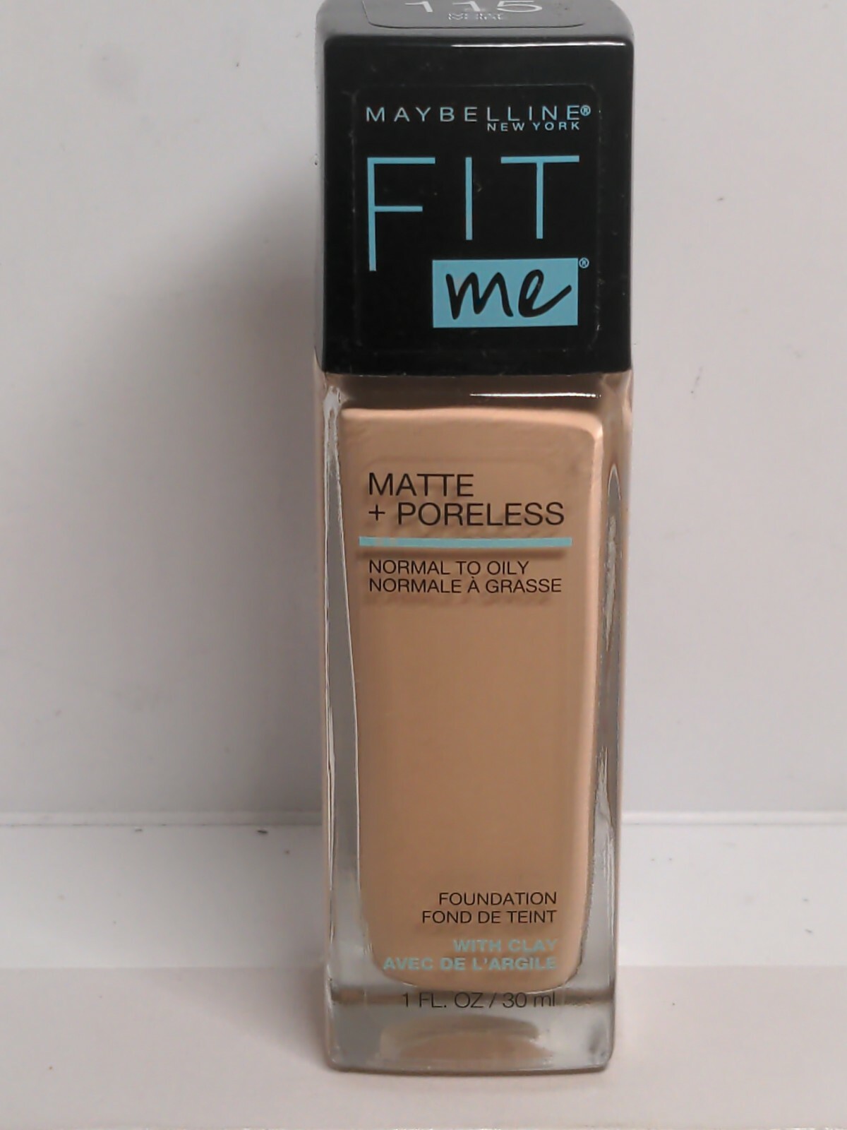MAYBELLINE FIT ME MATTE+PORELESS FOUNDATION NORMAL to OILY 115 Ivory