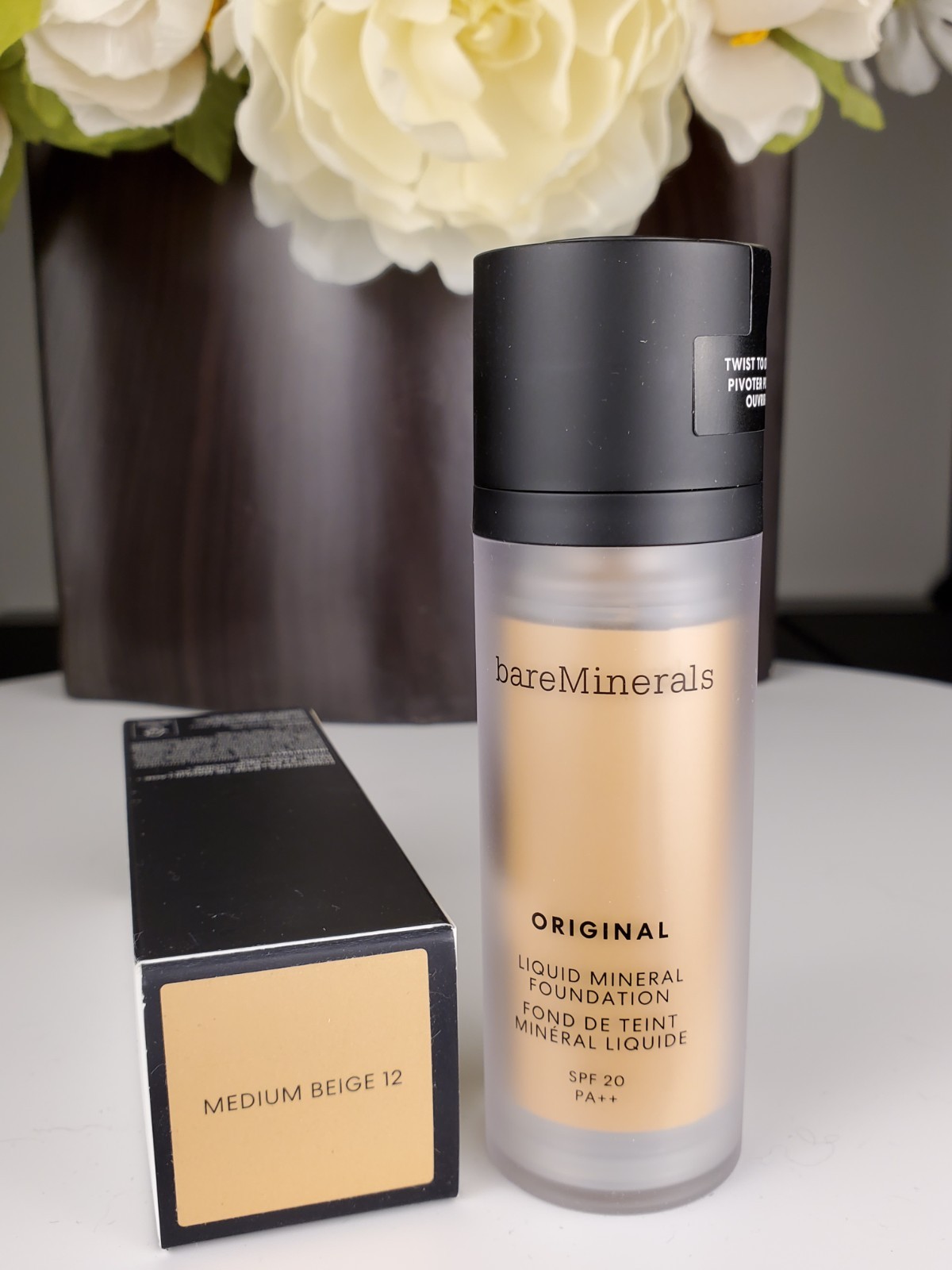 bareMinerals Original Serum Liquid Foundation Mineral SPF 20 Medium Beige 12