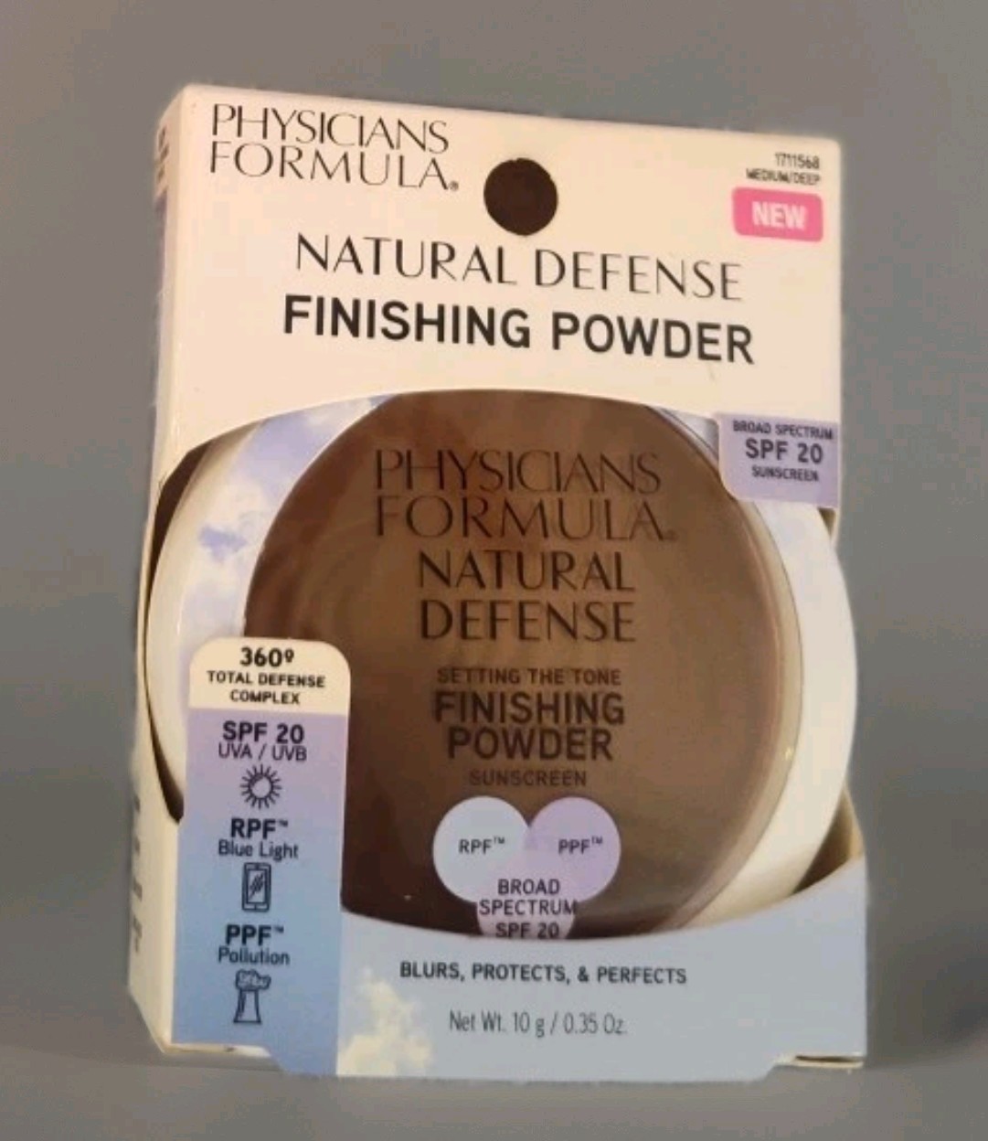 Physicians Formula Natural Defense Finishing Powder 1711568 Medium/Deep New