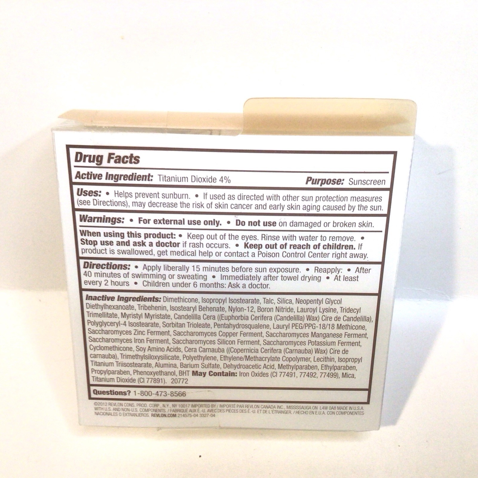 Revlon New Complexion One Step Compact Makeup NATURAL BEIGE #04 -0.35oz SEALED