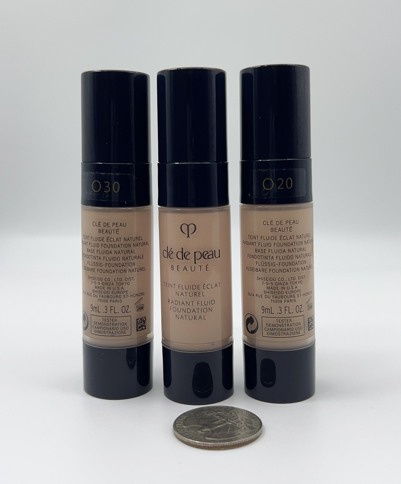 Cle De Peau Beaute Radiant Fluid Foundation Natural 0.3oz / 9ml Choose Shade New