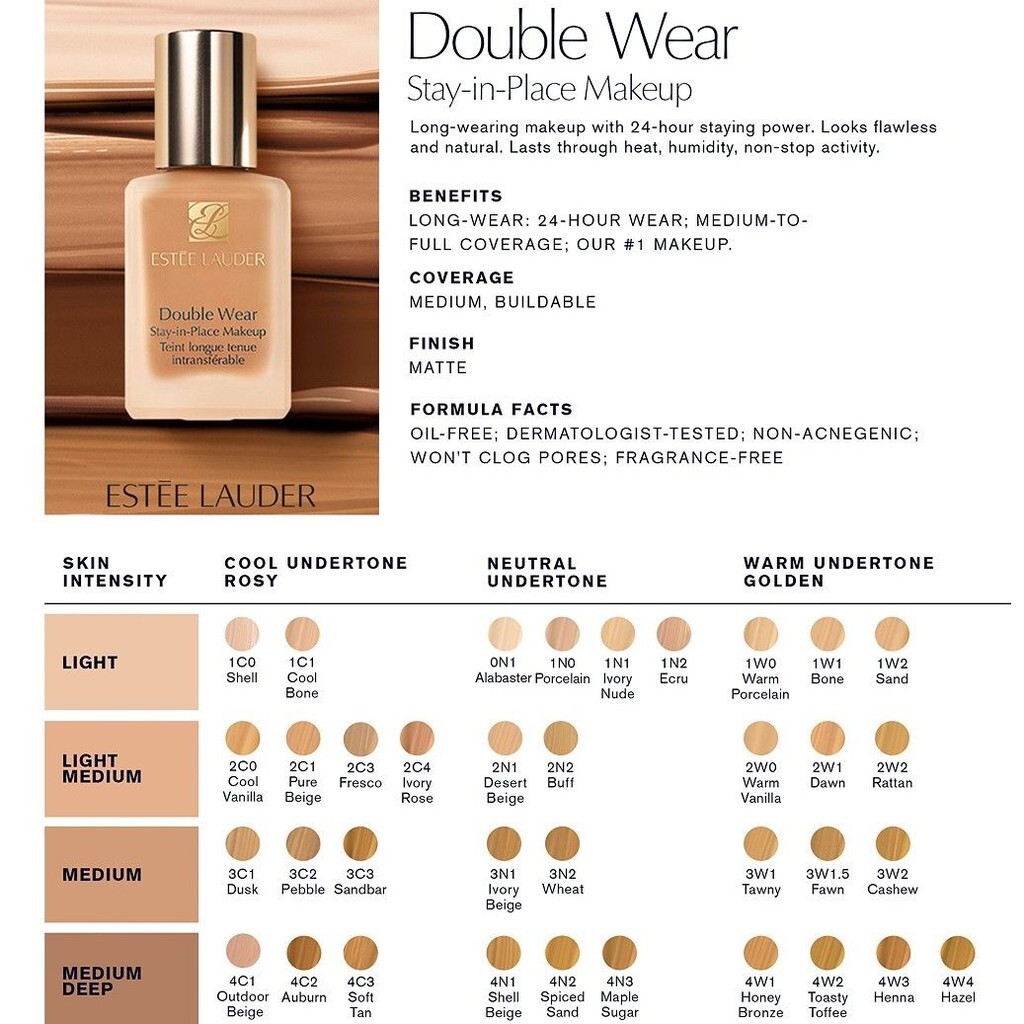Estée Lauder Double Wear Stay-in-Place Makeup Foundation