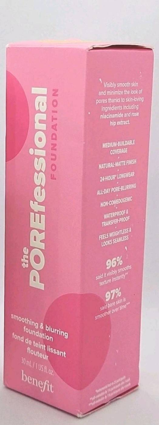 Benefit Porefessional 28N Blurring & Smoothing FOUNDATION BOXED Niacinamide
