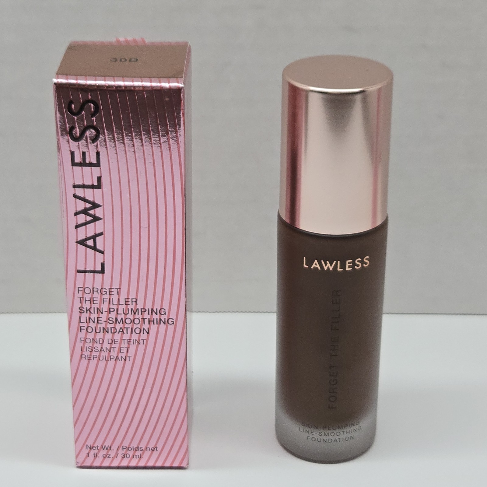 LAWLESS Forget The Filler Foundation – 30D – Full Size New With Box