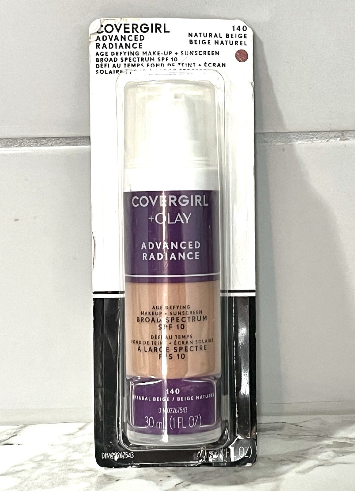 Covergirl Advanced Radiance Age Defying Makeup #140 Natural Beige NIP