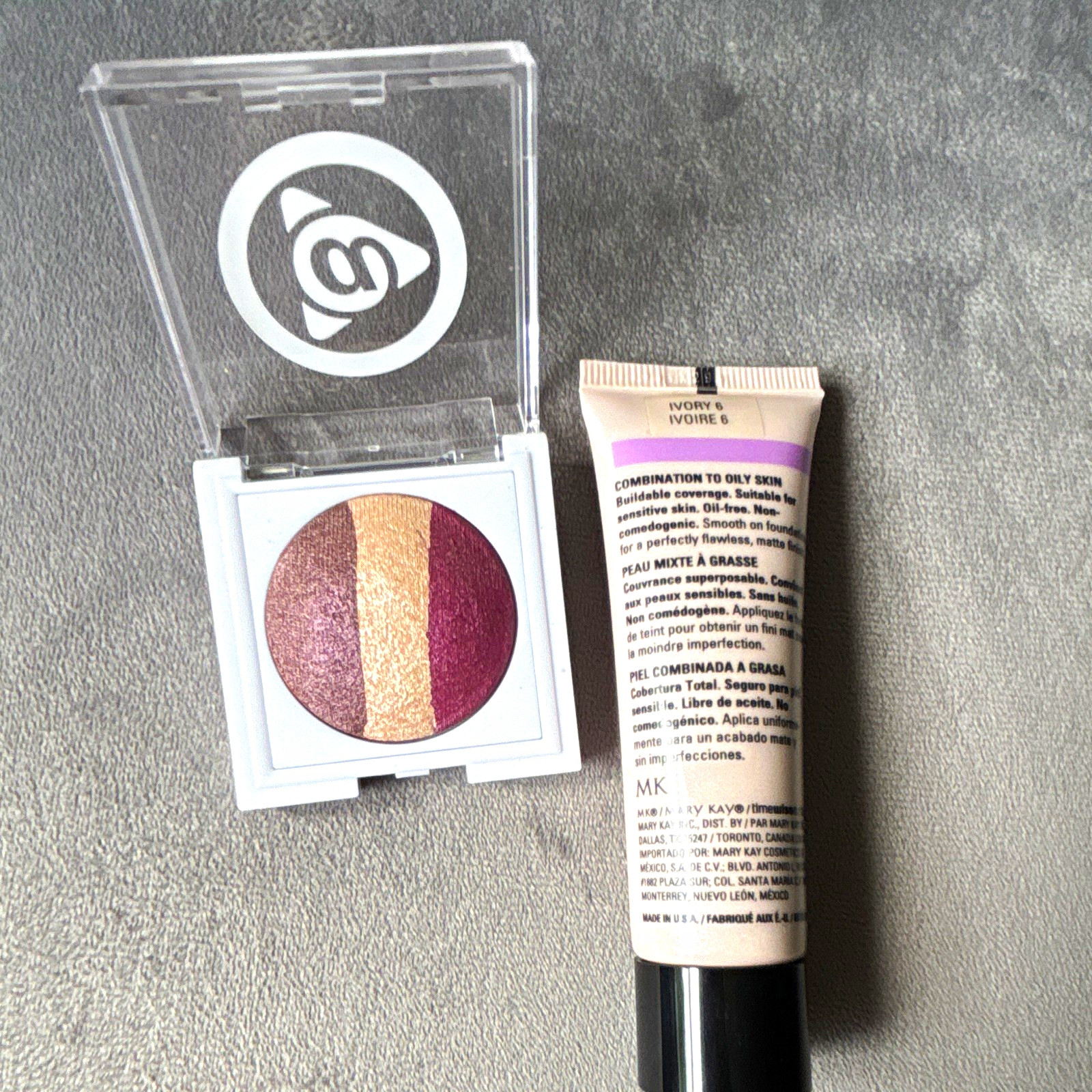 Mary Kay Makeup Set – Matte Wear Foundation Ivory 6 & Baked Eye Trio “On The Hor