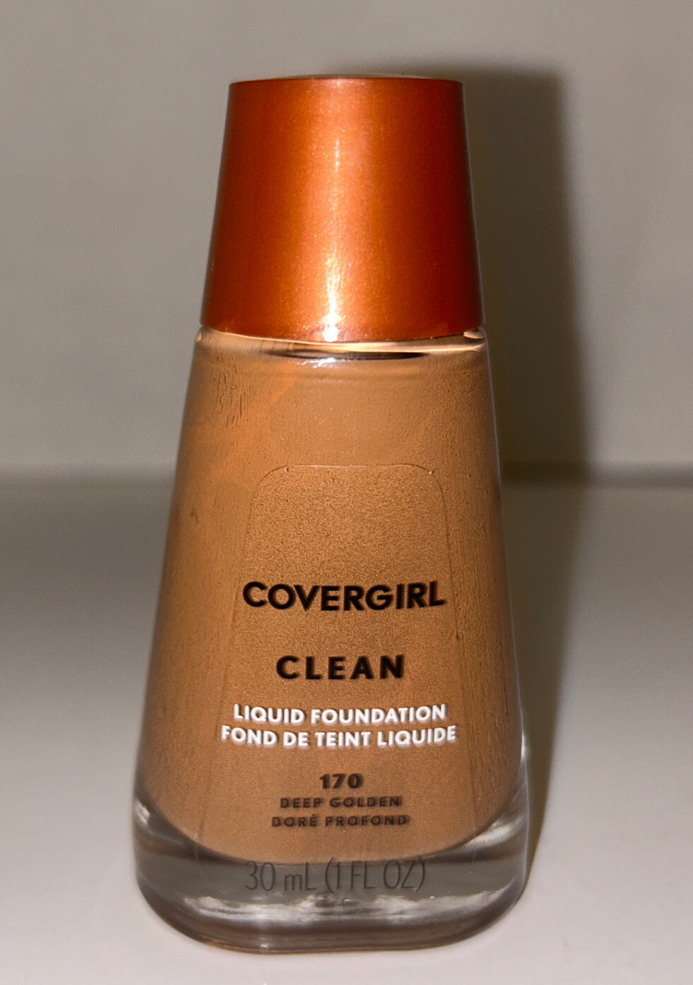 COVERGIRL Clean Liquid Foundation Deep Golden 170 1 Fl Oz Sealed