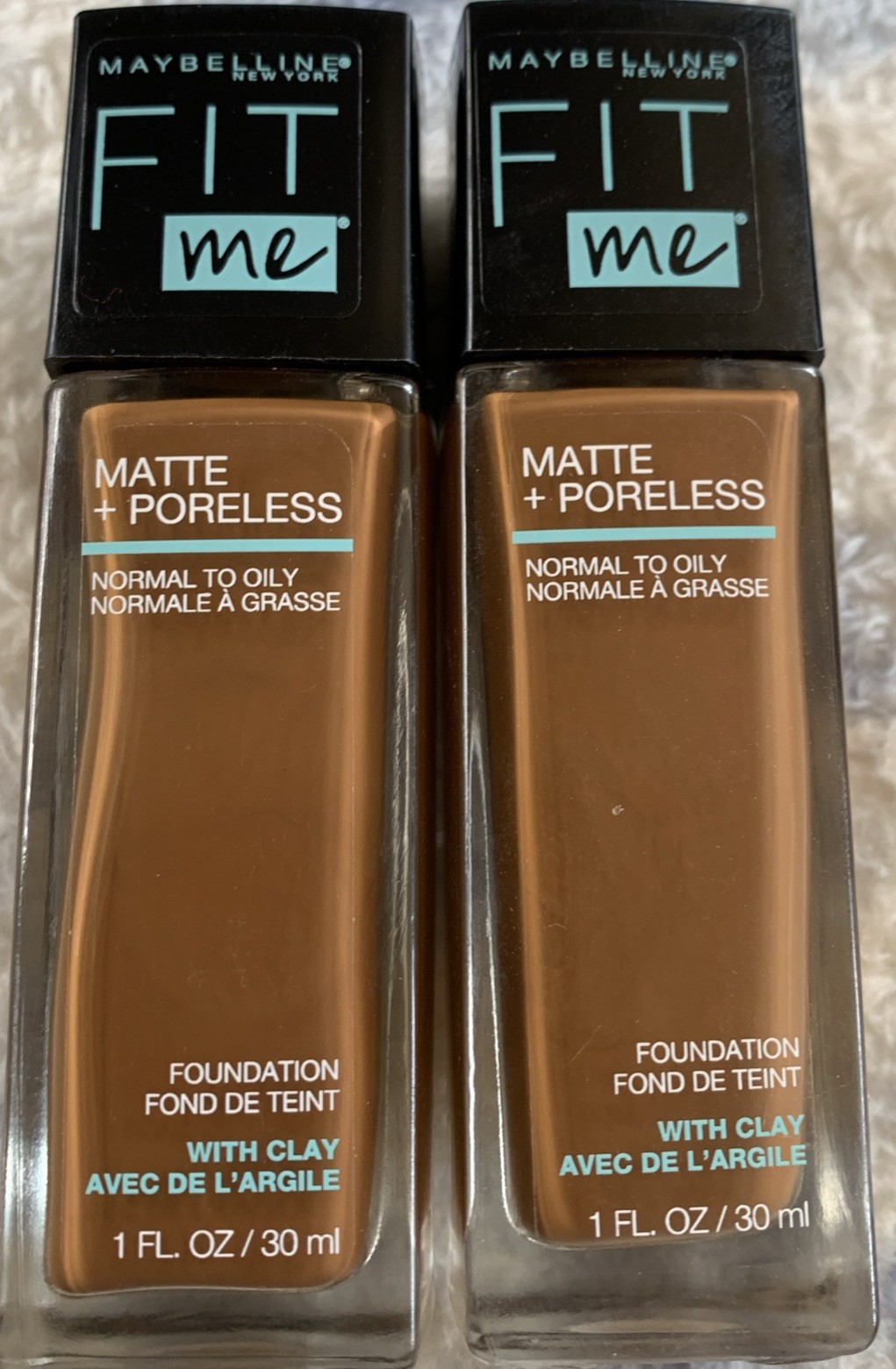 Lot of 2 Maybelline FIT ME! Matte + Poreless Foundation Normal-Oily 360 Mocha
