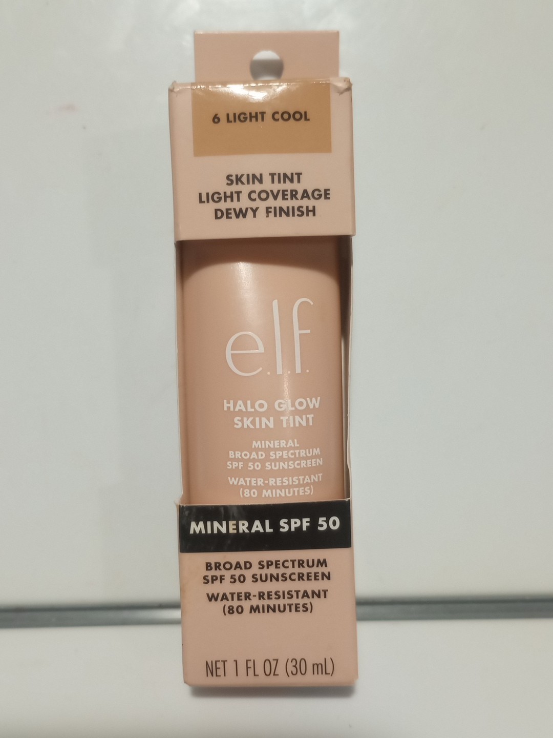 e.l.f. Halo Glow Skin Tint SPF 50, Vegan & Cruelty-Free Light Cool 1 Fl Oz*NEW🔥
