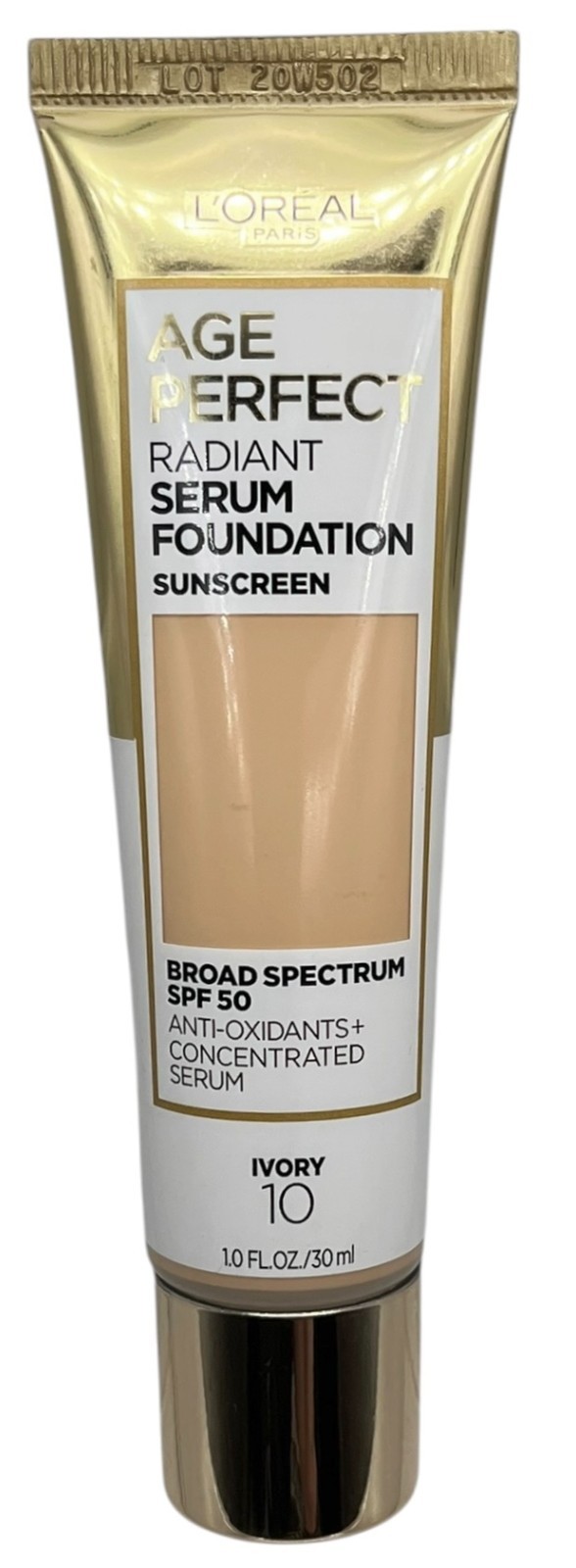 L’Oreal Age Perfect Radiant Serum Foundation 10 IVORY *SEE PHOTOS