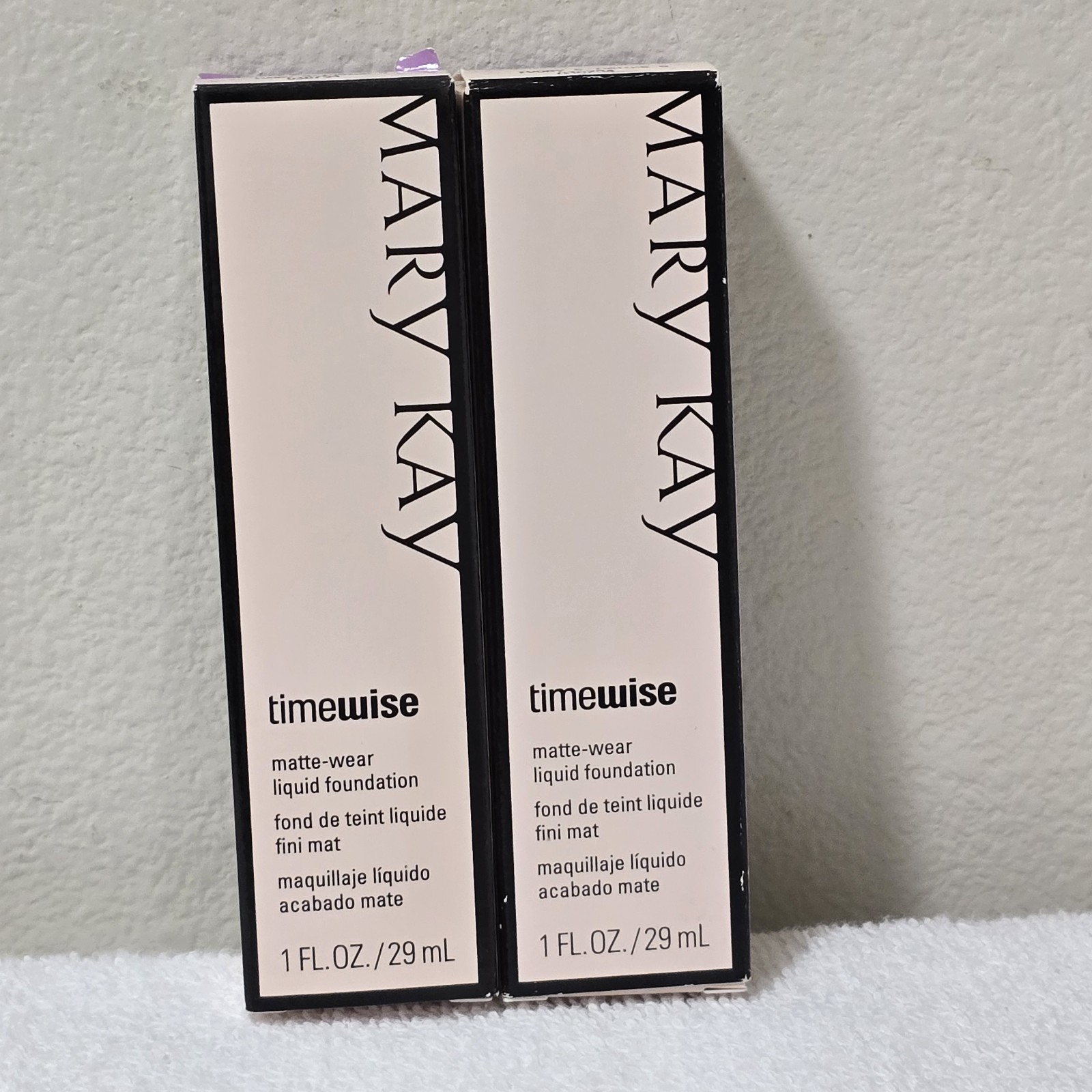 New Mary Kay Timewise Matte Wear Liquid Foundation Ivory 5 #038754 1 Fl Oz X 2