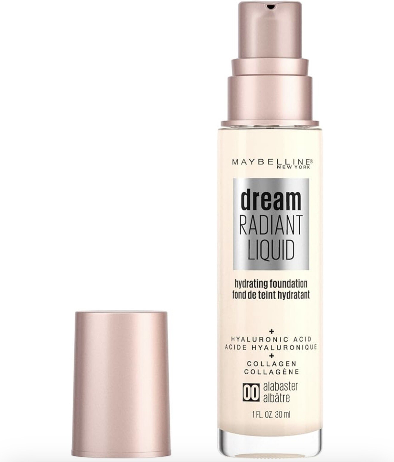 Maybelline Dream Radiant 💫Liquid Hydrating Foundation 00 Alabaster FreeShipping