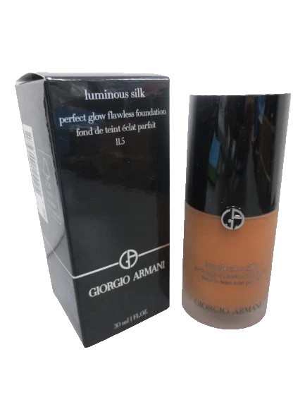 Giorgio Armani #11.5 Luminous Silk Perfect Glow Flawless Foundation – 1.0 OZ New