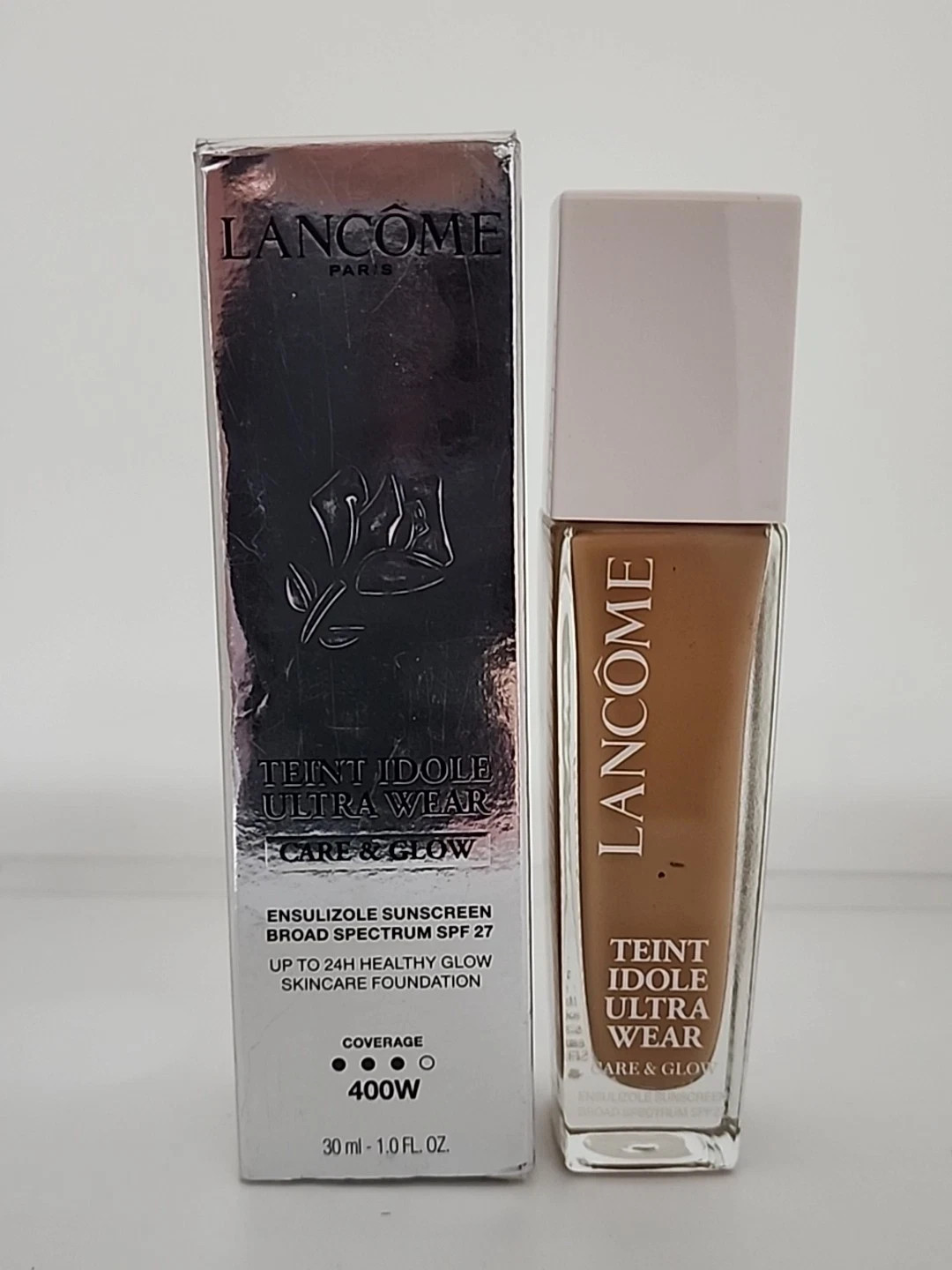 Lancome Teint Idole Ultra Wear Care & Glow Foundation 400W ~ SPF 27 ~ NEW IN BOX