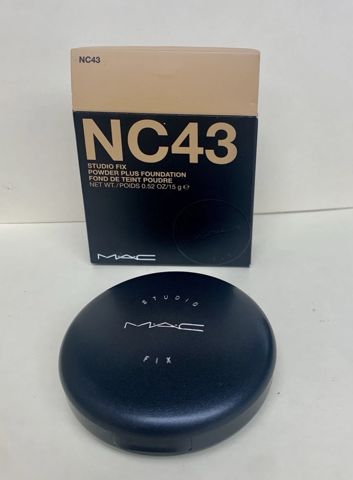 MAC Studio Fix Powder Plus Foundation Shade NC43 15g /.52oz New In Box