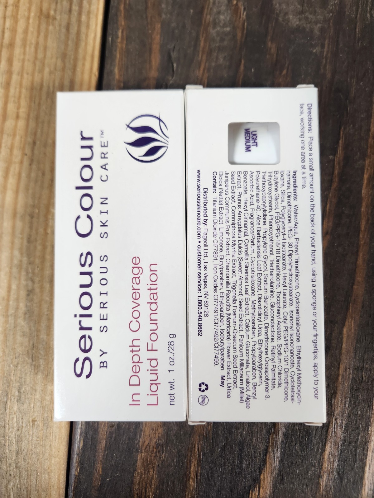 2PK Serious Skincare Colour In Depth Coverage Liquid Foundation Light Medium