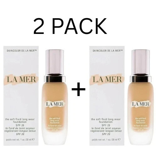 LA MER The Soft Fluid Long Wear Foundation – SPF20, 1oz 2 pack