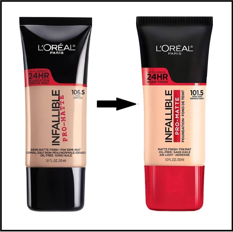 L’Oreal Infallible Pro-Matte Foundation May Receive Black or Red Cap
