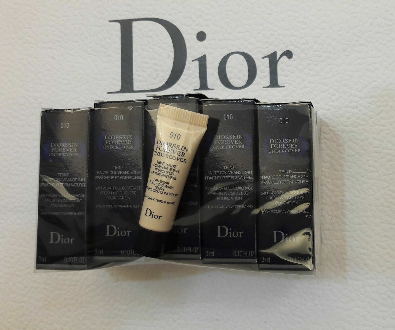 Dior Diorskin Forever Undercover 24H Full Coverage Fluid Foundation 15mL = 3mlx5