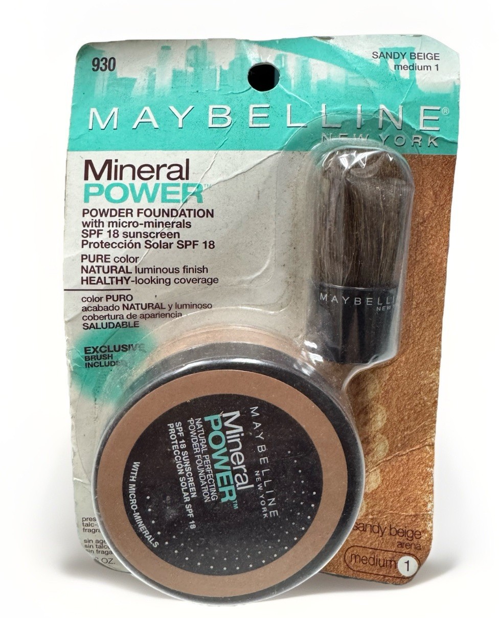 maybelline 930 sandy beige 1 medium 0.28oz spf 18