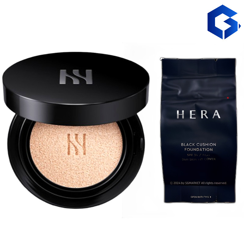 [NEW 2024] Hera Black Cushion Foundation 15g*2 Original + Refill (SPF34/PA++)