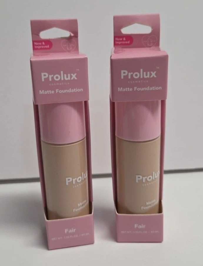 Prolux Cosmetics Matte Foundation In Fair (Set Of 2)