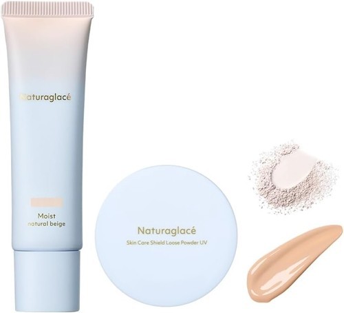 Naturaglace Makeup Cream Moist Natural Beige Set 30g + 3.5g