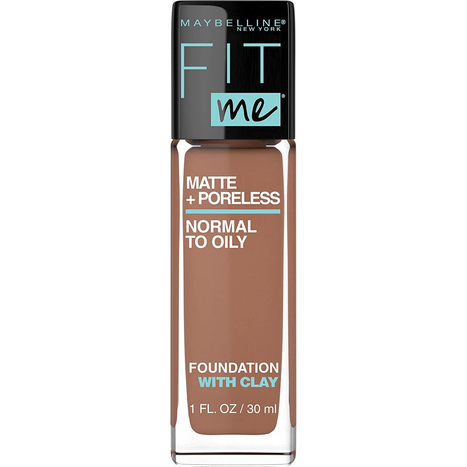 Maybelline New York Fit Me Matte + Poreless Liquid Foundation Makeup Latte 358