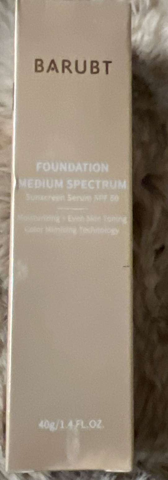 Barubt Foundation MEDIUM SPECTRUM SUNSCREEN SERUM SPF 50 NEW