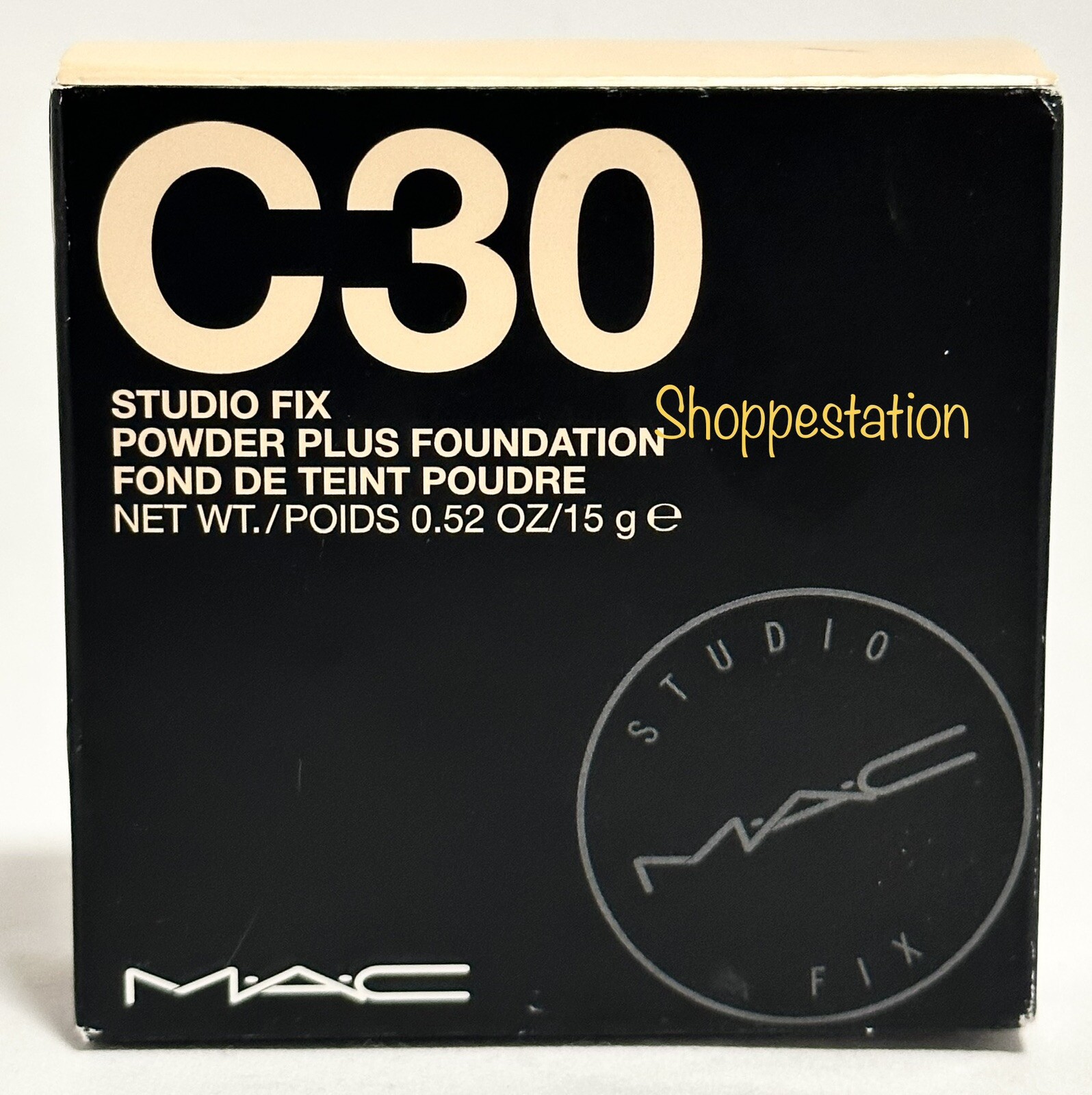 MAC Studio Fix Powder Plus Foundation Shade C30 Full Size 15g New In Box