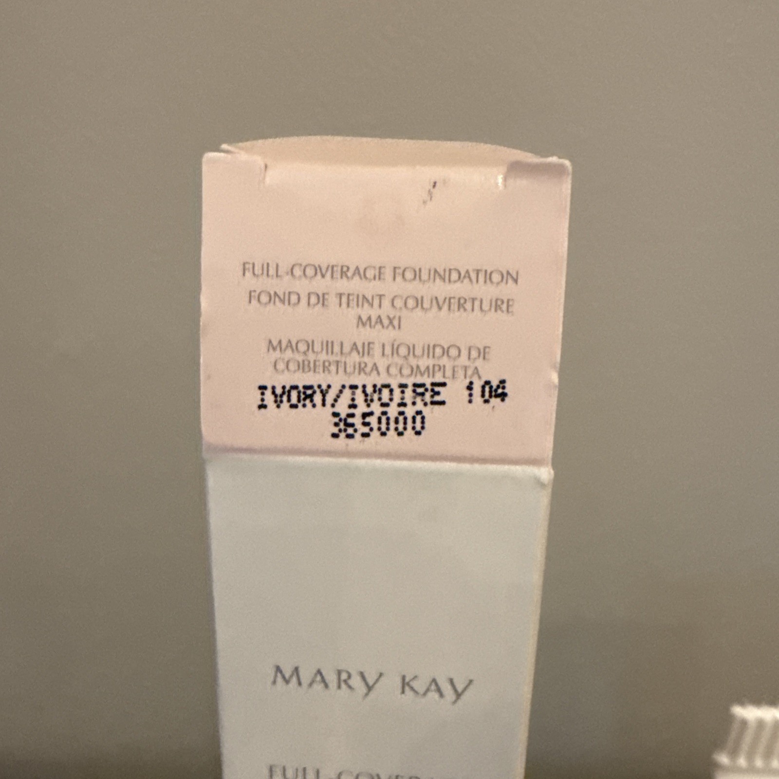 Mary Kay ~FULL Coverage Foundation~ IVORY 104 Full Size 1 fl oz 365000~ Pink Cap
