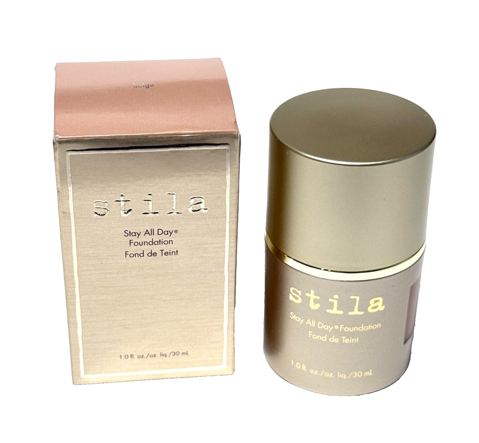 STILA Stay All Day Foundation BEIGE 1 Oz Full Size NEW IN BOX FREE SHIP FROM USA