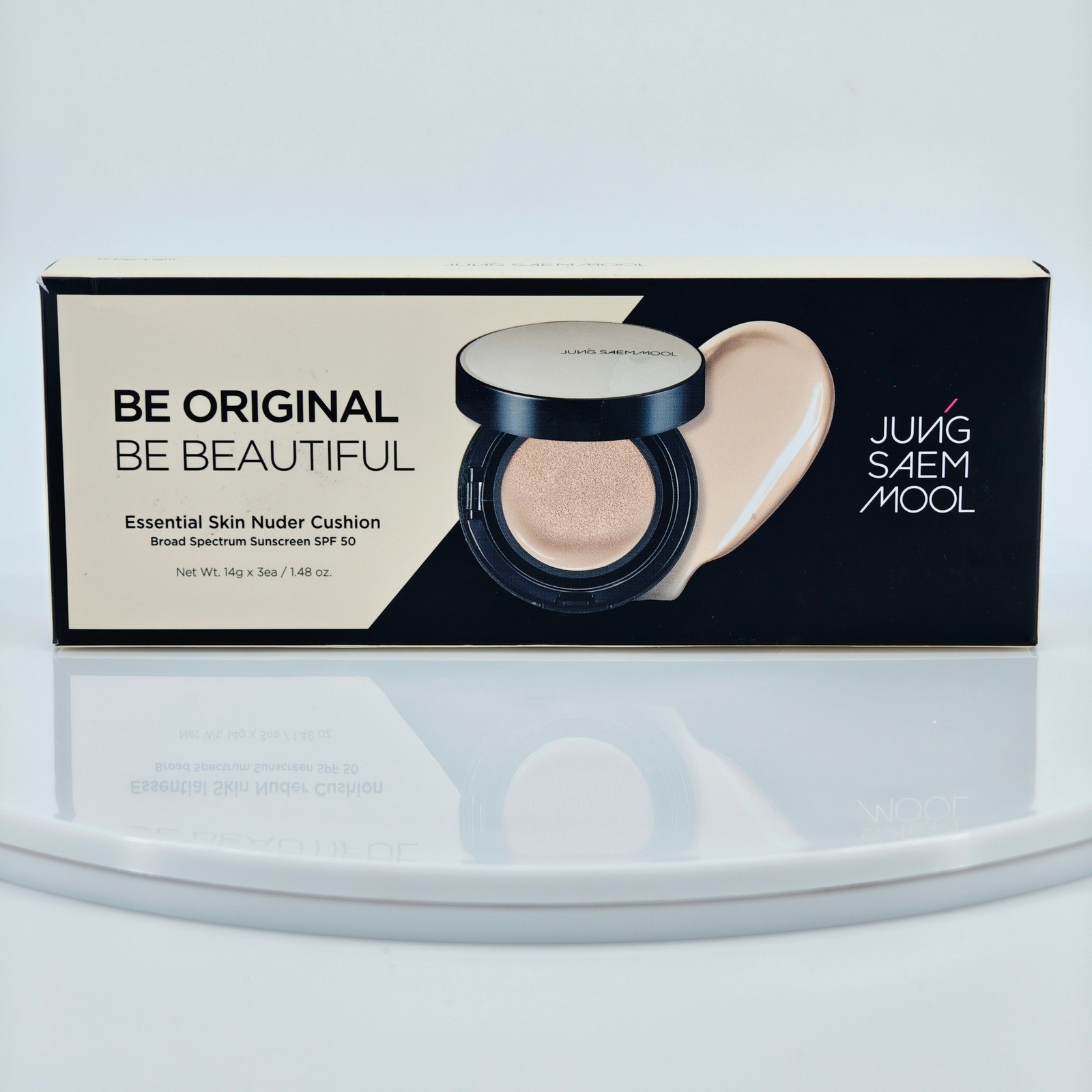 Jung Saem Mool Essential Skin Nuder Cushion Foundation 21 Medium SPF 50 Bundle