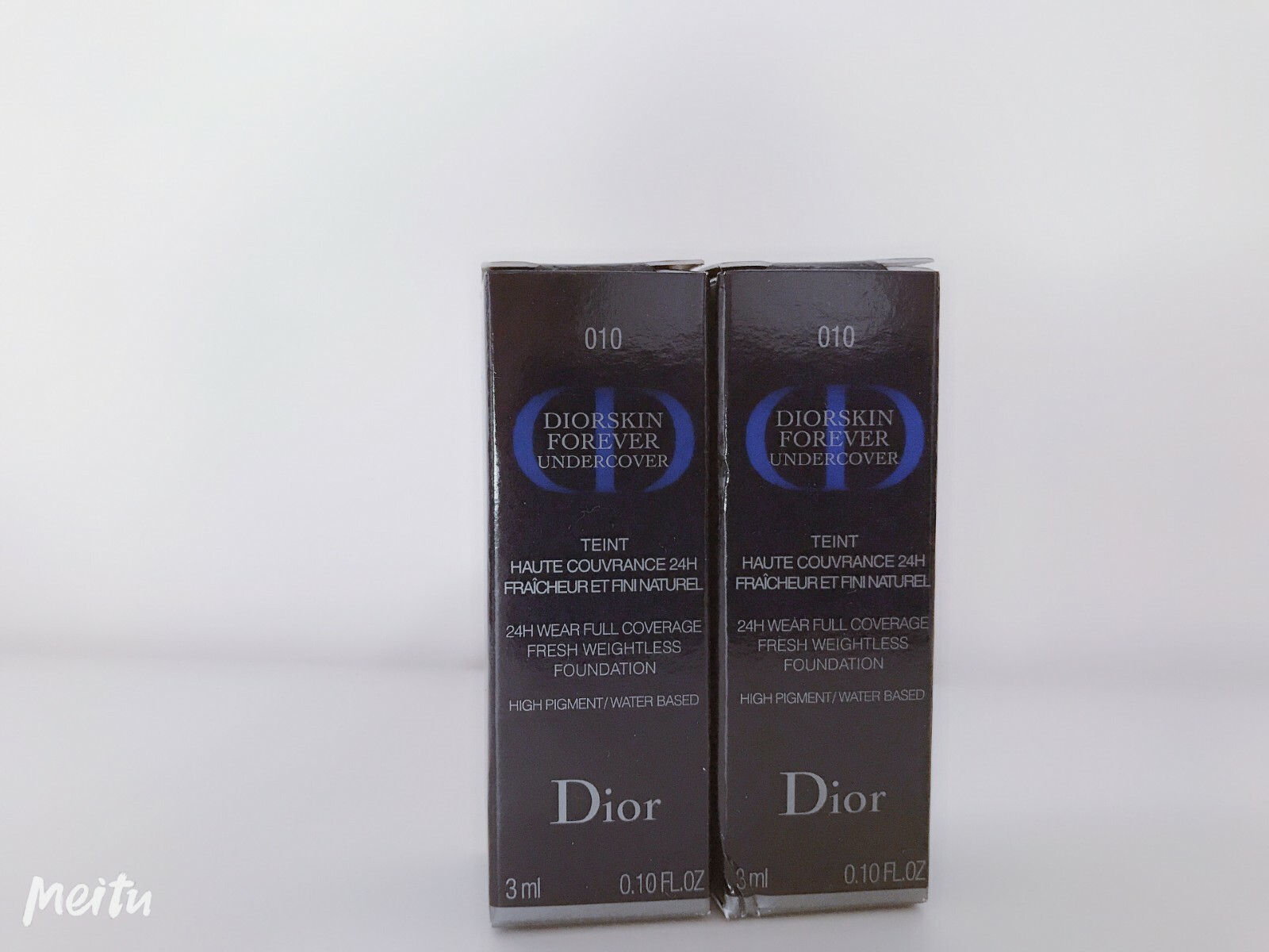 2 Diorskin Forever Undercover Teint 24H Full Coverage Foundtaion 0.1oz Authentic