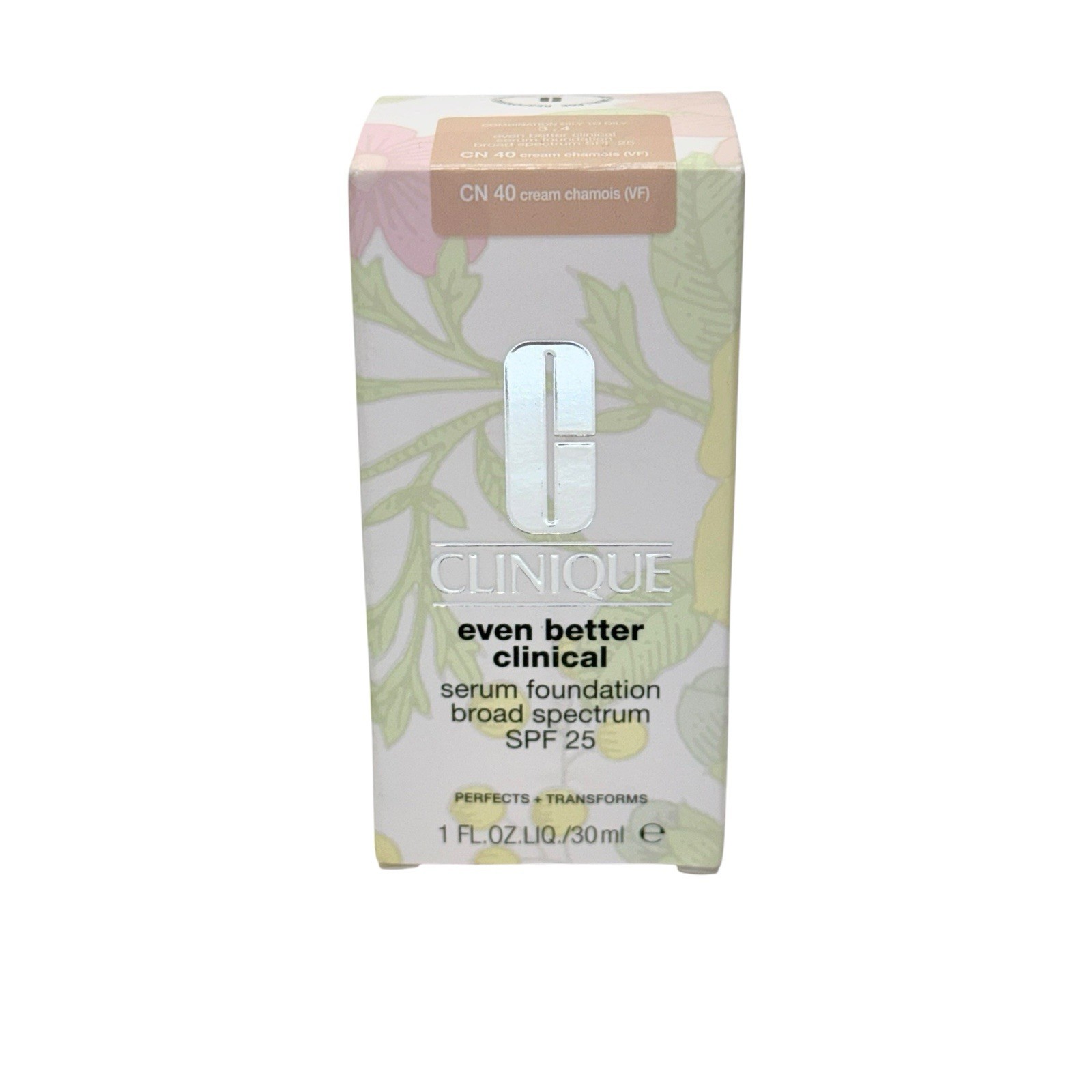 Clinique Even Better Clinical Serum Foundation CN40 Cream Chamois 1oz SPF 25 NEW
