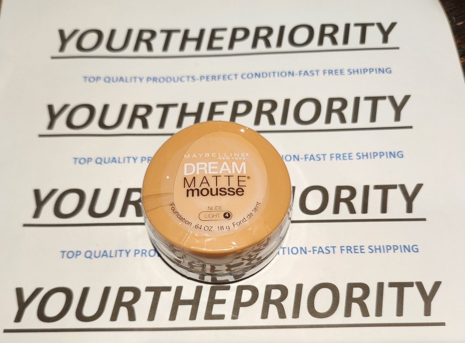 MAYBELLINE NUDE (LIGHT 4) DREAM MATTE MOUSSE FOUNDATION FREE SHIPPING, SEALED