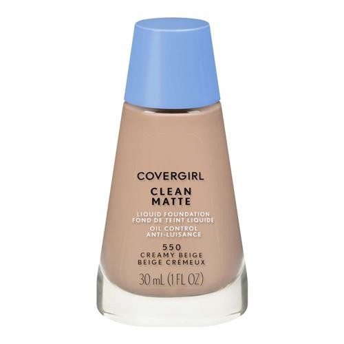 Covergirl Clean Matte Liquid Foundation 550 Creamy Beige 1oz / 30ml